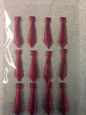 Burgundy Mini Ties