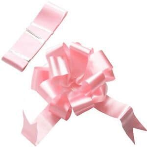 Car Ribbon & Bows - Baby Pink