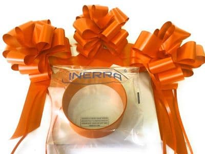 Car Ribbon & Bows - Orange