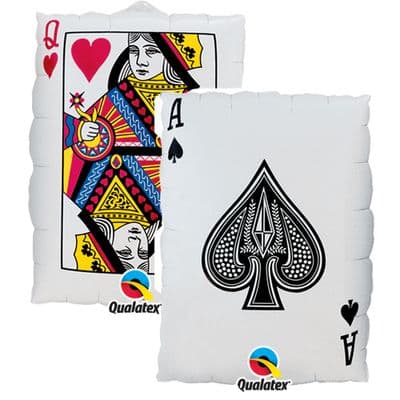 Casino Ace Queen Foil Balloon x 1