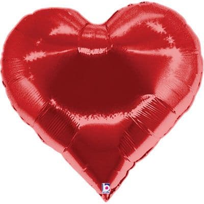 Casino Red Heart Foil Balloon x 1