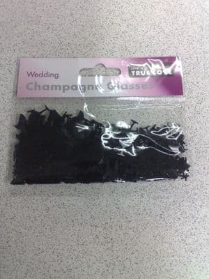 Champagne Glasses Black