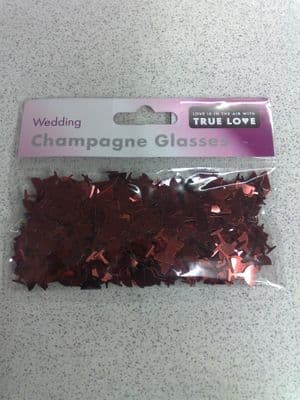 Champagne Glasses Burgundy