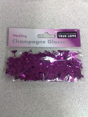 Champagne Glasses Fushia