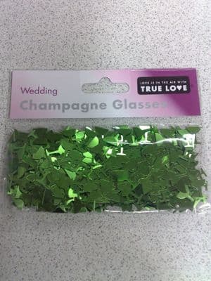 Champagne Glasses Green