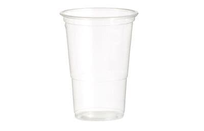 Clear Plastic 1/2 Pint Glasses x 50
