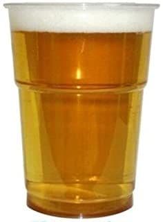 Clear Plastic Pint Glasses x 50