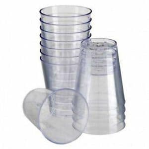 Clear Plastic Shot Glasses x 30