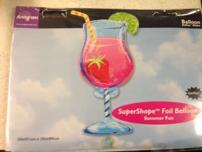 Cocktail Glass Super Shaped Foil