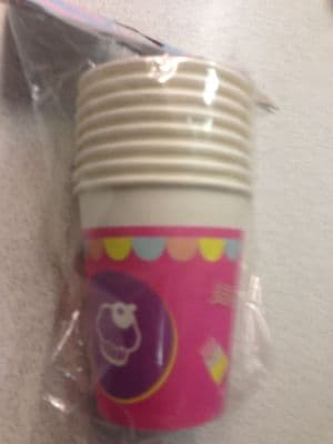 Cupcake Design Paper Cups 8's