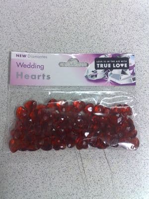 Diamantes Red  Hearts