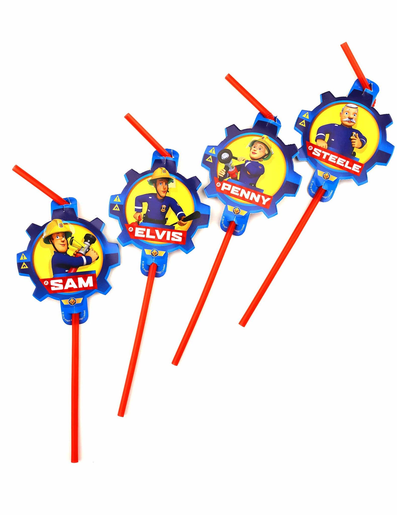 Fireman Sam Straws x 8