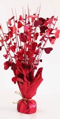 Foil Heart Table Spray