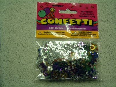 Foiletti Table Confetti 50th