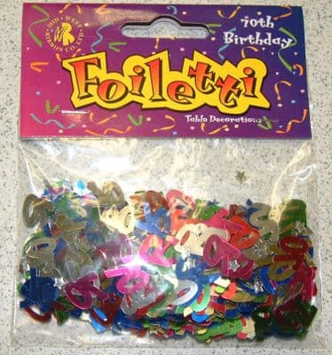 Foiletti Table Confetti 70th