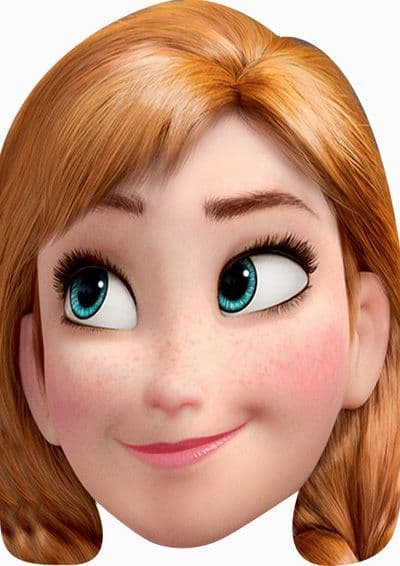 Anna Mask Colour In Frozen Anna Mask