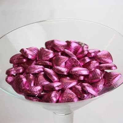 Fushia Chocolate Hearts