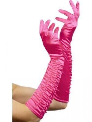 Fushia Long Gloves