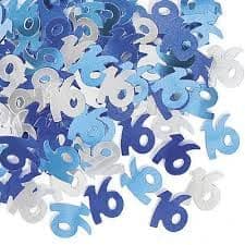 Glitz Blue 16th Table Confetti