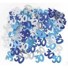 Glitz Blue 30th Table Confetti