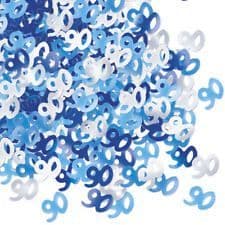 Glitz Blue 90th Table Confetti