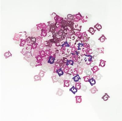 Glitz Pink 13th Table Confetti
