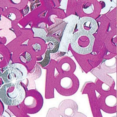 Glitz Pink 18th Table Confetti