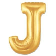 Gold Foil 'J' 34
