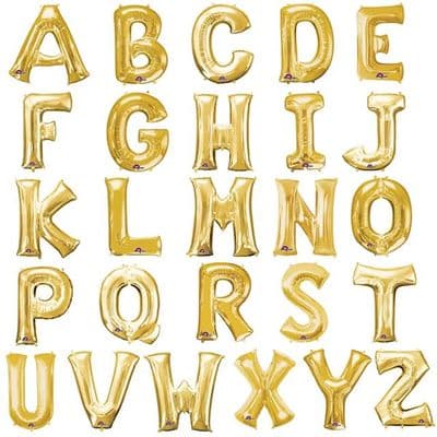 Gold Foil Letters 34