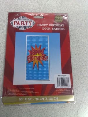Happy Birthday Door Banner