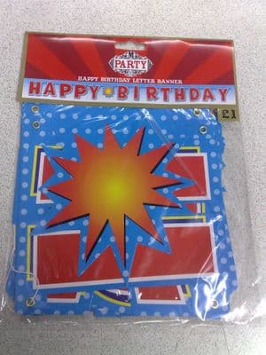Happy Birthday Letter Banner