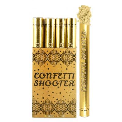 Holographic Gold Party Cannons 50 cm x 1