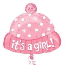 Its A Girl Hat Super Shape Foil