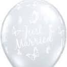 Just Married Butterflies Diamond Clear 11