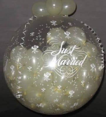 Just Married Confetti Balloon x 1