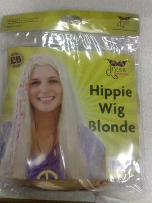 Ladies Hippie Blonde Wig