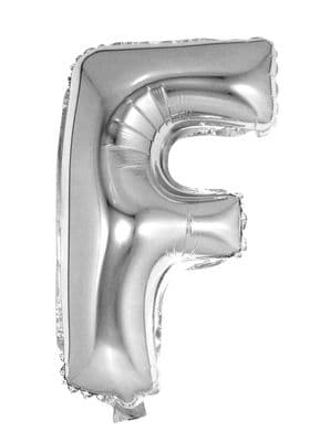 Letter F in Silver 34