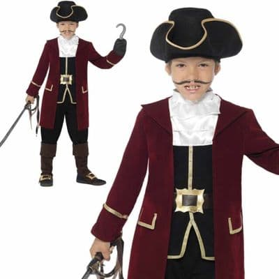 Medium Boys Deluxe Pirate Captain Costume