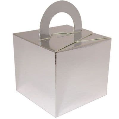 Metallic Plain Silver Card Box Weight x 1