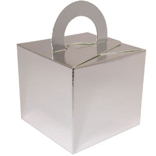 Metallic Plain Silver Card Box Weight x 1