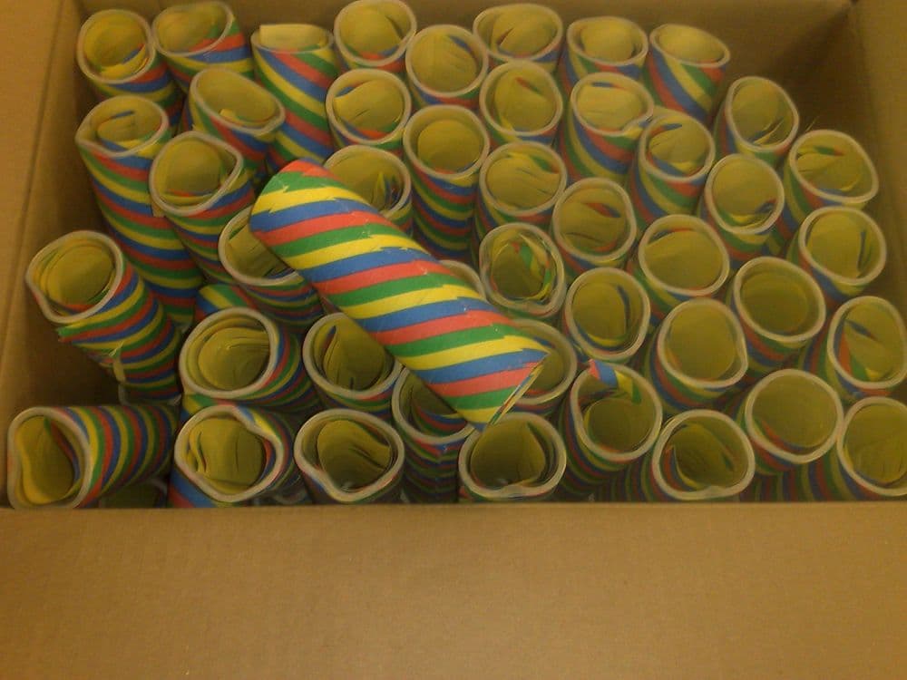 Multi Colored Paper Streamers x 100