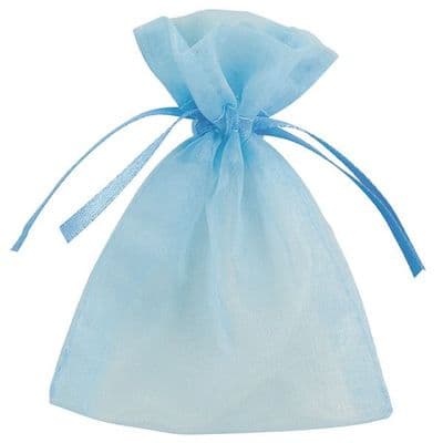 Organza Favour Bags - Baby Blue x 10