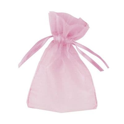 Organza Favour Bags - Baby Pink x 10