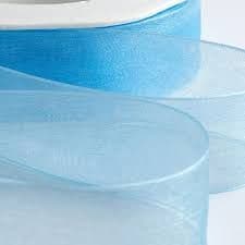 Organza Ribbon 15mm Baby Blue