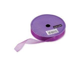 Organza Ribbon 15mm Purple
