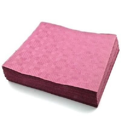 Paper Table Cover Square Burgundy x 1