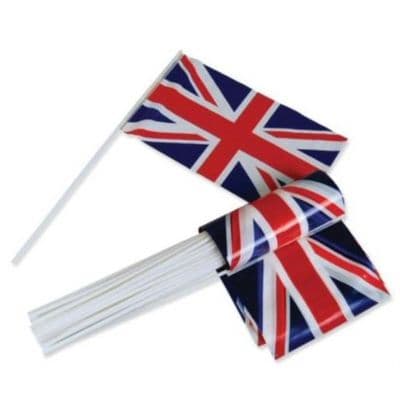 Plastic Hand Waving Flags x 1