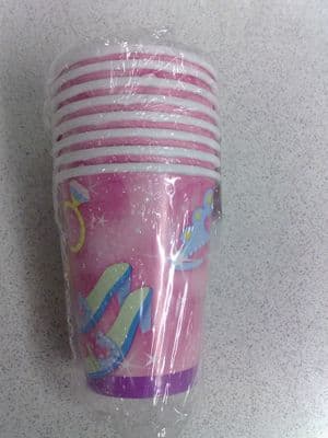 Princess Paper Party Cups x 8