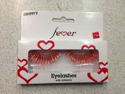 Red and Silver Eye Lashes