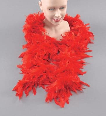 Red Feather Boa